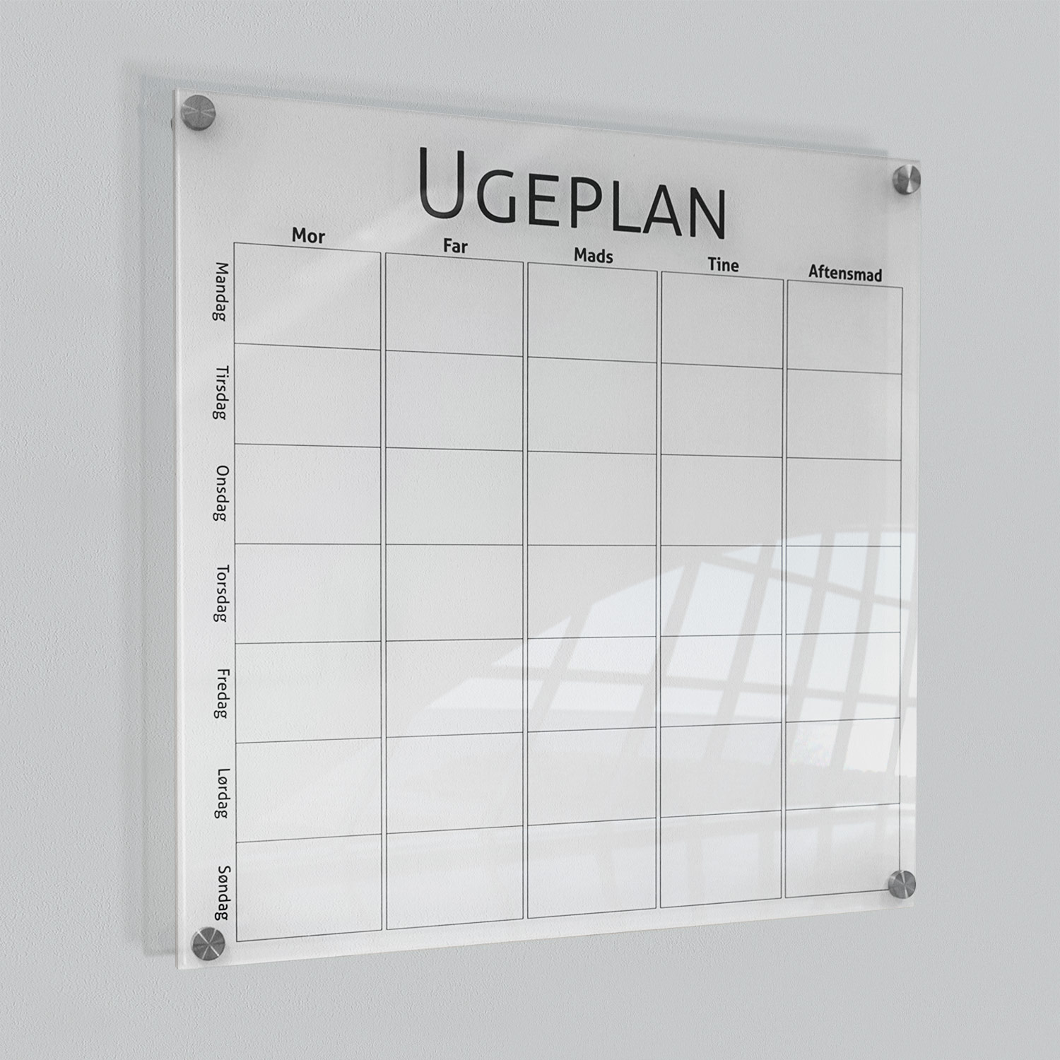 Akrylkalendere / Ugeplan