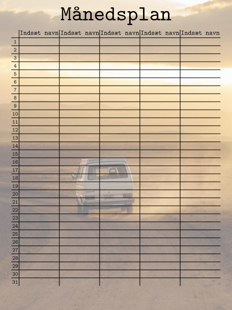 40 x 50 cm - 2 kolonner med billede som baggrund