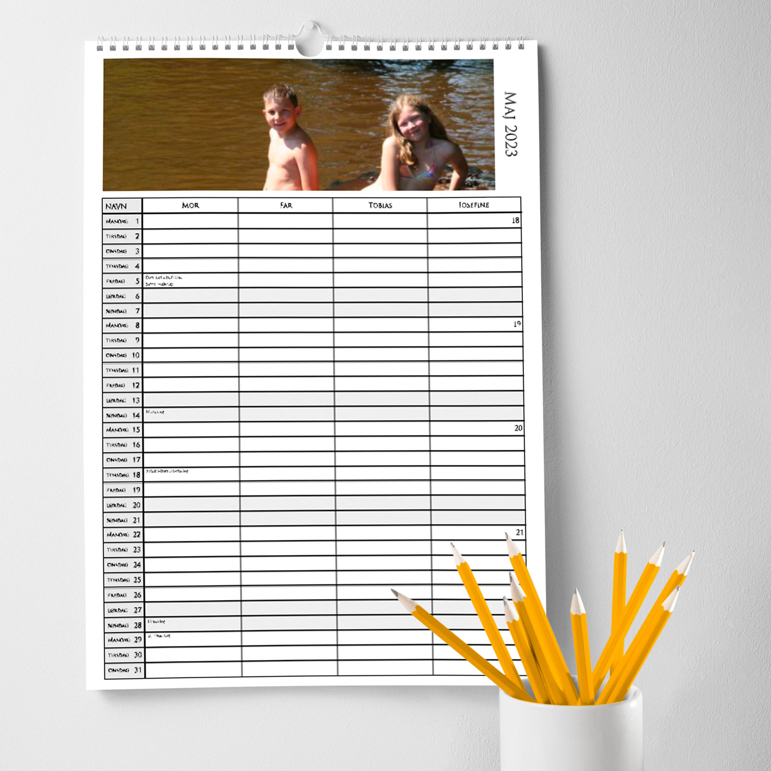 Familiekalendere